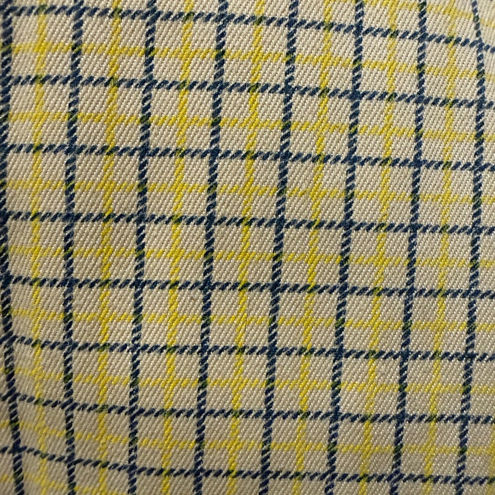 1960s Vintage Sears Stylish Beige and Black Checkered Trench Coat - Picture 9 of 10